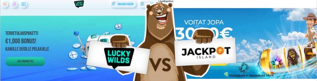 Lucky Wilds vs Jackpot Island Casino