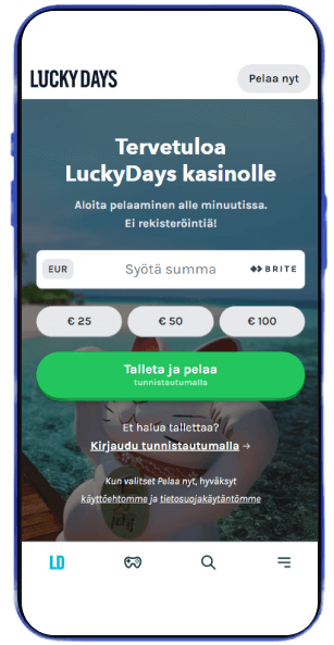 Lucky Days Casino talletus